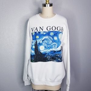 Philcos Van Gogh long sleeve sweatshirt small starry night